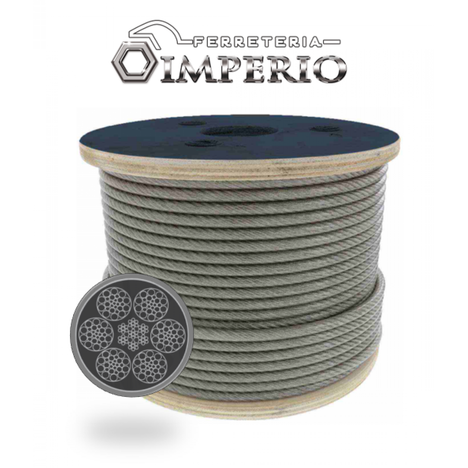 Cable De Acero Con Alma De Acero 6 X 26